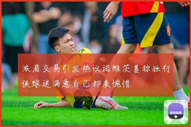 浓眉交易引发热议诺维茨基称独行侠球迷满意自己却表惋惜